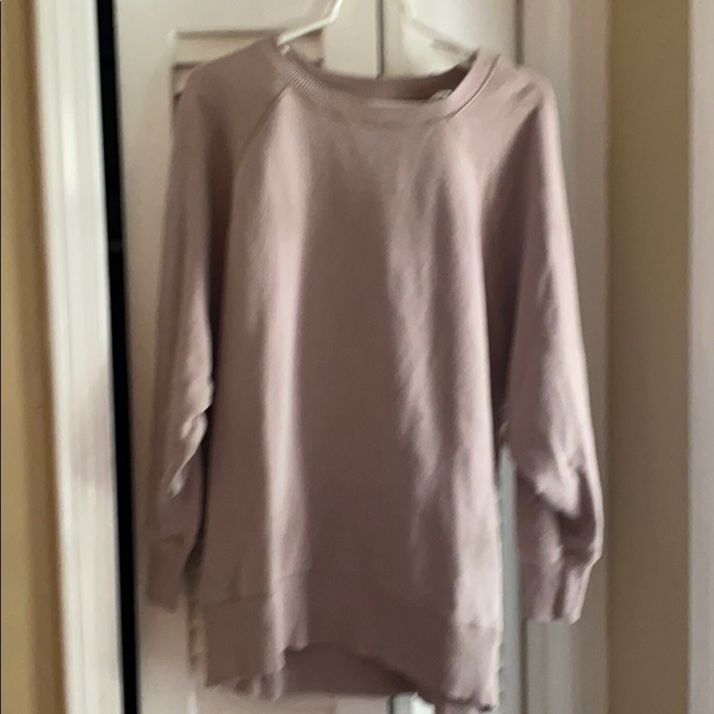 Tan comfy oversized sweatshirt